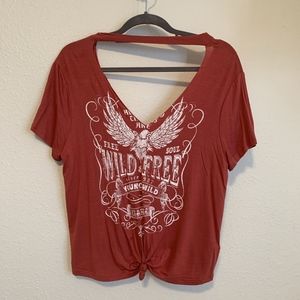 Wild and Free cut top